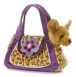 Plush Fancy Leopard Print Purse Chihuahua Fancy Pals 8