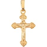 14K Yellow Gold Children's Crucifix Pendant