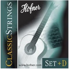 H�FNER HCS-SET+D Classic Medium Tension E1-E6 Nylon-Saiten f�r Konzertgitarre