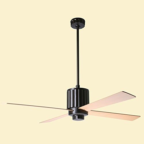Period Arts Fans by Modern Fan FLT-DB-52-MP-750-003 Flute Fan; Dark Bronze; 52" Maple Blades; 75W G9 Halogen; Remot