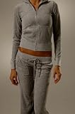 Grey Tracksuit in velour size 10/12