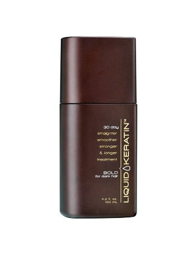 Liquid Keratin 30 Day Straighter Smoother Stronger & Longer BOLD Starter Set for Dark Hair