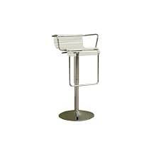 Baxton Studio Tina Acrylic Modern Adjustable Bar Stool, Clear