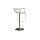 Baxton Studio Tina Acrylic Modern Adjustable Bar Stool, Clear