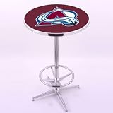 Holland Bar Stool Co. Colorado Avalanche Chrome Pub Table