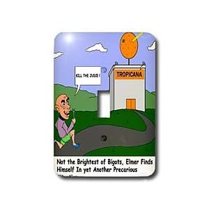 Londons Times Funny Society Cartoons - Bigots Can Really Be Dumb - Light Switch Covers -... by 3D Rose