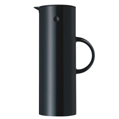 Stelton 1-Liter Vacuum Jug, Shiny Black