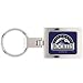Colorado Rockies Domed Metal Keychain