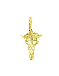 14K Yellow Gold Cadeusus Pendant
