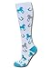 Sports Katz Equestrian Socks White/Turquoise/Gray M/L