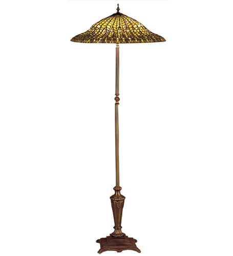 Meyda Tiffany 30994 Floor Lamp, Mahogany Bronze Finish with Stained