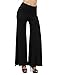 Thanth Womens Womens Chic Palazzo Lounge Wild Pant Black XX-Large