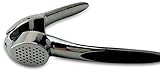 Garlic Press by Easi-Pro,Premium CHROME Garlic Presser/Mincer, Best Cooking Utensils for Home Kitchen