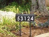 Solar Illuminated Address Marker (Amber)