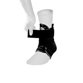 Mueller Hg80 Ankle Brace with Straps, Large, Black, 1-Count Box by Mueller