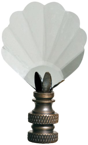 American Pride Lampshade Co. FN36-M64AB, Decorative Finial, Strass Shell
