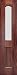 MAI A79SGS Unfinished A79 Alpine SideLight with Arch-Top Beveled Glass and Light-Dividing Panel, 6 8