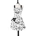 Jessie Steele Josephine Bib Apron, Caf&Atilde;&copy; Toile