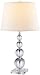 Lite Source LS-20104 Chrome / Crystal Lucid Contemporary / Modern Table Lamp from the Lucid Collection