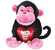 Valentine Plush Swinger the Monkey for Valentine's Day - Wild About You!