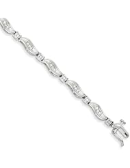 Sterling Silver Diamond Bracelet