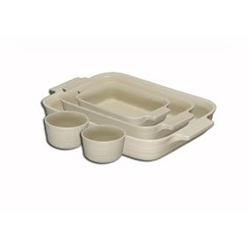 Le Creuset Stoneware Gift Set, 5 Piece, Almond