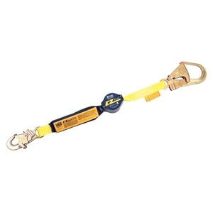 DBI/Sala 1241461 Retrax Shock Absorbing Retractable Lanyard with Rebar Hook, Gray