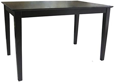 International Concepts *T15-3048S 30-Inch by 48-Inch Solid Wood Top Shaker Styled Table, Java