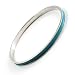 Teal Thin Enamel Metal Bangle