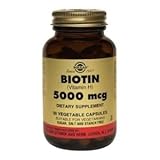 Solgar - Biotin, 5000mcg, 100 veggie caps