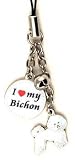 Bichon Frise Dog Cell Phone Charm