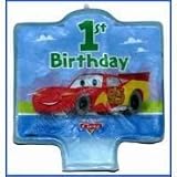 Disney Cars 1st Birthday Candle 1ct