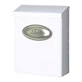 Solar Group DVKW0000 Large Lockable Wall Mount Mailbox, White