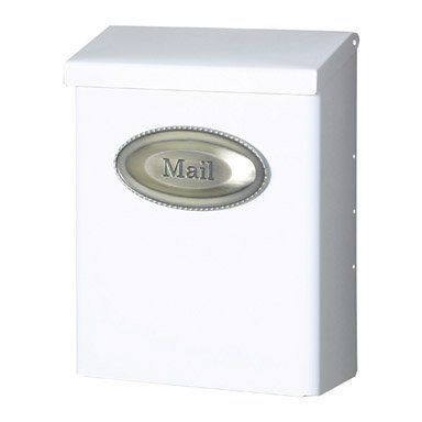 SOLAR GROUP DVKW0000 EXTRA LAGE VERTICAL STYLE WALL MOUNT MAILBOX WHITE