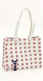 Japan Neko Mania Pink Dots Everyday Canvas Bag New B32