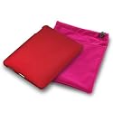 APPLE IPAD 3 PC EXECUTIVE ACCESSORY PACK - RED HYBRID CASE, SCREEN  PROTECTOR, PINK POUCH PART OF THE QUBITS ACCESSORIES RANGE