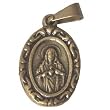 Sacred Heart / First Communion - Bronze (1.6x1.2cm-0.6x0.5")