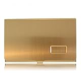 Brushed Electroplated Gold Engraveable Business Card Holder