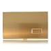 Brushed Electroplated Gold Engraveable Business Card Holder