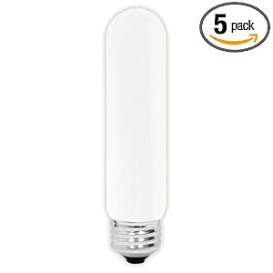 GE Lamps 45145 40-Watt Tubular Soft White T10 Light Bulb, 5-Pack by General Electric