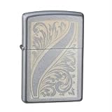 Satin Chrome, Scrolled Feather