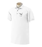 Personalized custom embroidered snowboarding design on polo shirt, mens xx-large, navy blue