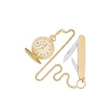 Bulova Wrist Watches - Bulova 97C24 Specialty Mens Gilt Dial Pocket Watch by Bulova