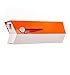 modbox USA Mid-Century Modern Curbside Mailbox | Two Tone (Orange/White)