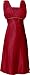 Satin Chiffon Prom Dress Holiday Formal Gown Bridesmaid Crystals Knee-Length Junior Plus Size, Large, Red