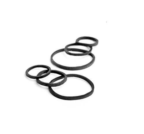 Goody Ouchless No Metal Black Elastics Storage Pack, 4mm, 70 Count