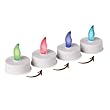 Enjoy Lighting 371745 Color Changing Battery Operated Tealights, 4 Pack,