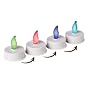 Enjoy Lighting 371745 Color Changing Battery Operated Tealights, 4 Pack,
