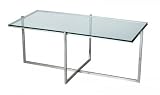 Adesso Glacier Coffee Table, Steel