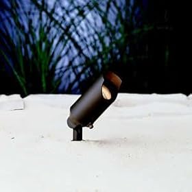 Kichler Accent Landscape Fixture 12v With 20fl Lamp Bronzed Brass by Kichler